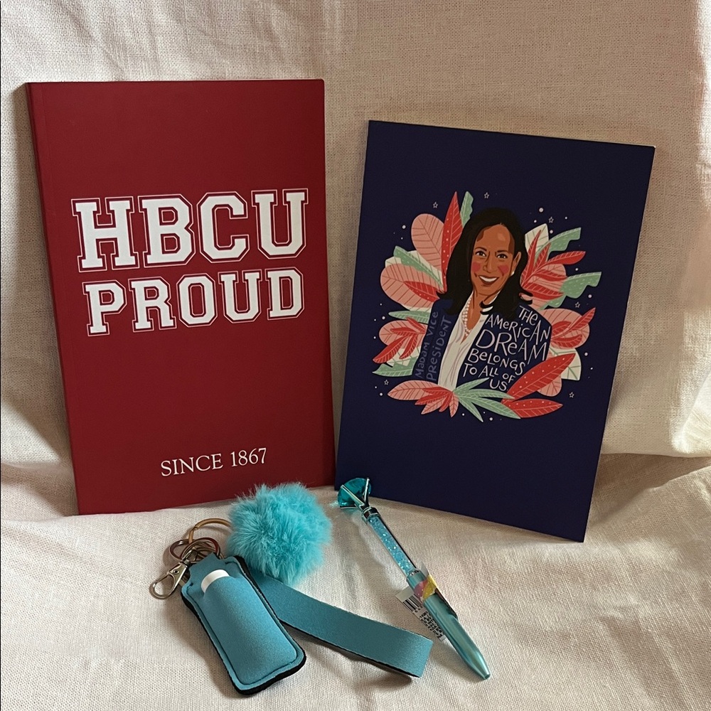 Kamala HBCU Proud Notebook and Inspirational Art Bundle